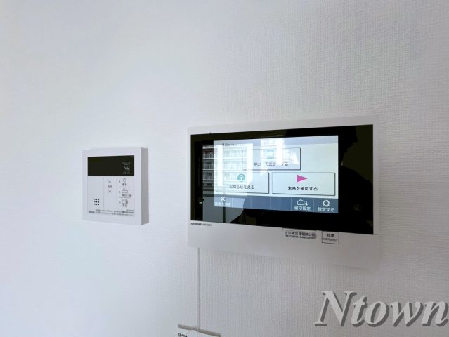 セキュリティ　モニター付きインターフォンです。