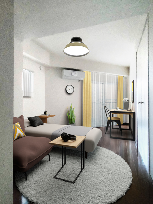 居室・リビング　写真は別号室になります