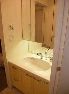 洗面設備　別タイプ部屋　参考写真です
