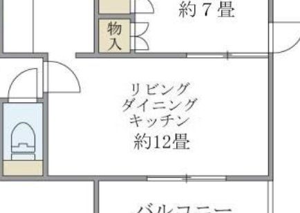 居室・リビング　間取図