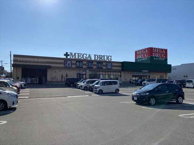 ドラックストア　メガ新国道店（ドラッグストア）まで306m