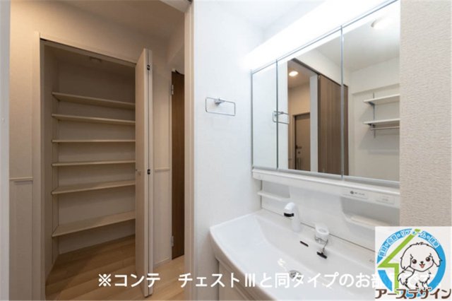 洗面設備　※同施工メーカーイメージ写真