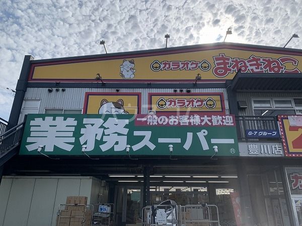 スーパー　業務スーパー　豊川店（スーパー）まで542m
