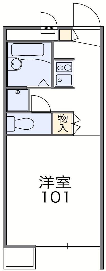 レオパレスよこての間取り写真