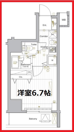 シーネクス本駒込の間取り写真