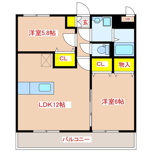グランコート中郷IIの間取り写真