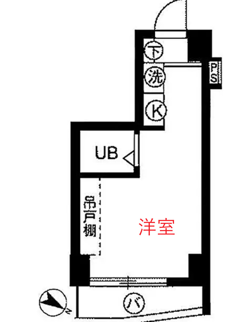 京急本線 新馬場駅 徒歩4分 9階建 築30年の間取り写真
