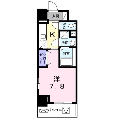 湘南新宿ライン高海 高崎駅 徒歩20分 9階建 築4年の間取り写真