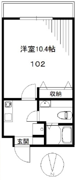 東急東横線 学芸大学駅 徒歩9分 4階建 築22年の間取り写真