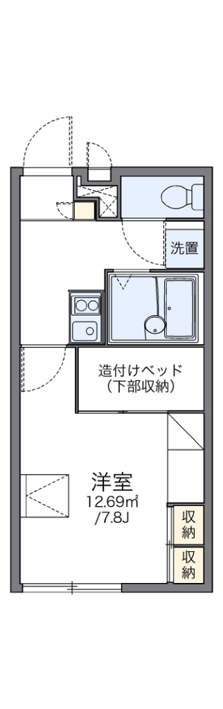 レオパレスOptim安満の間取り写真
