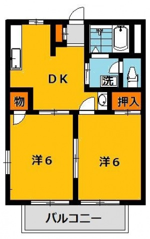 エクセレント城南Aの間取り写真