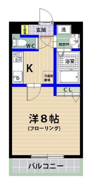 西鉄貝塚線 香椎宮前駅 徒歩4分 10階建 築19年の間取り写真
