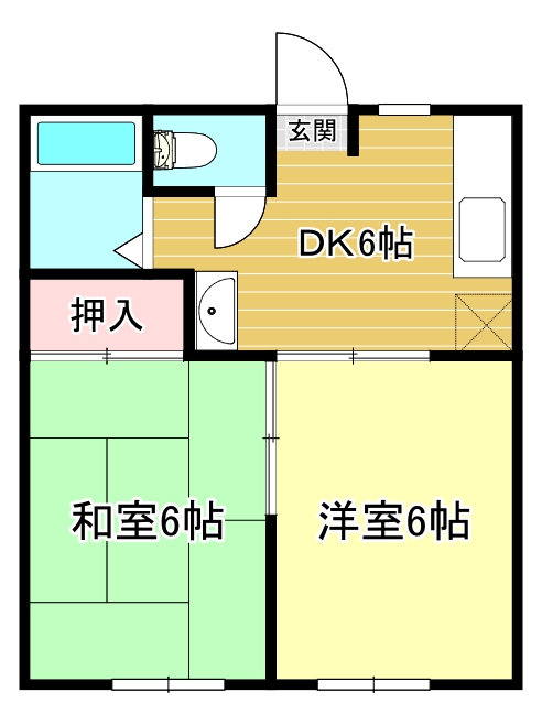 ペアシティ南輝の間取り写真