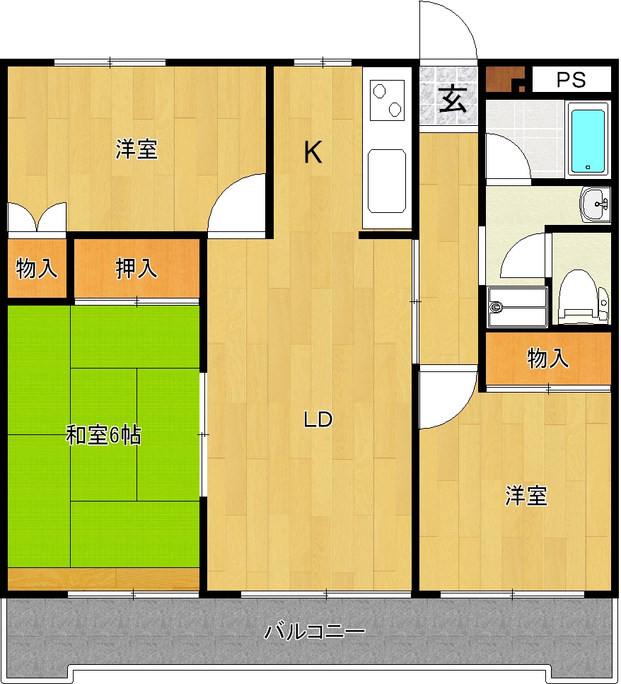 マンションジュノの間取り写真