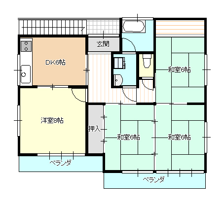 斉藤ハイツの間取り