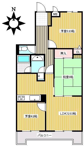 アルファ尾張旭１１２０の間取り