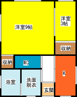 リバテイヒルズの間取り