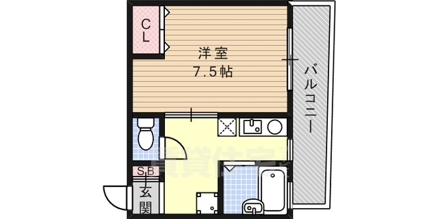 神戸市東灘区御影中町のマンションの間取り