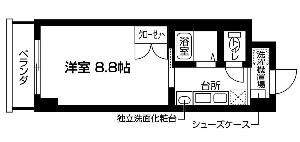 ヴァントゥール本厚木の間取り