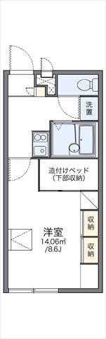 レオパレスグリーンヒルの間取り写真
