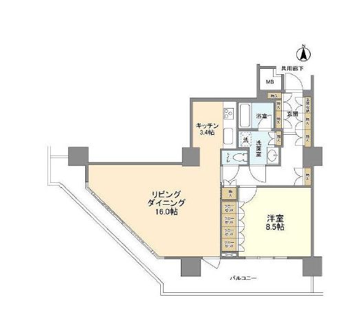 江東区豊洲のマンションの間取り