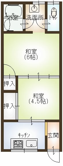 茨木荘の間取り