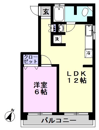 北小金京葉コーポの間取り