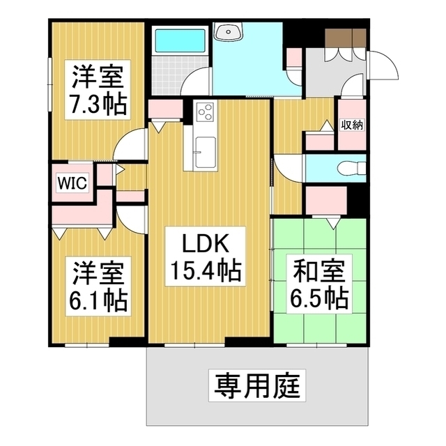 【シャーメゾンステージ筑摩の間取り】