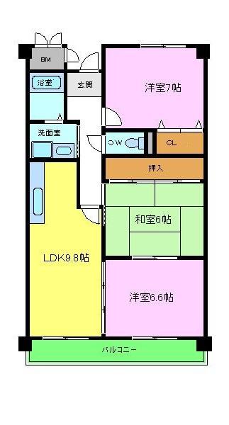 ウエスト　イン　ヒルズの間取り