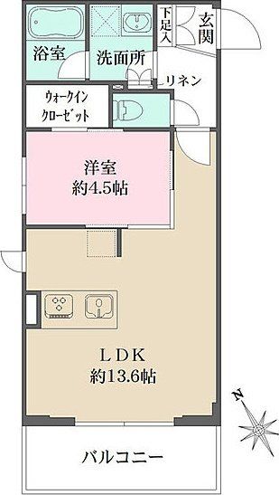 【文京区春日のマンションの間取り】