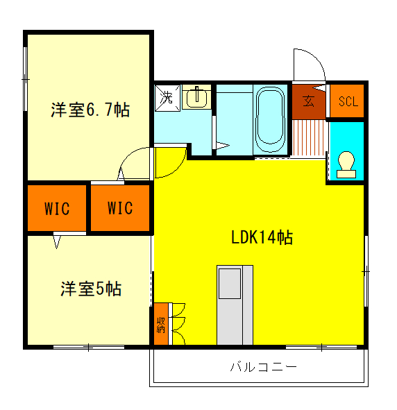 （仮称）学園西町1丁目ヘーベルメゾンの間取り