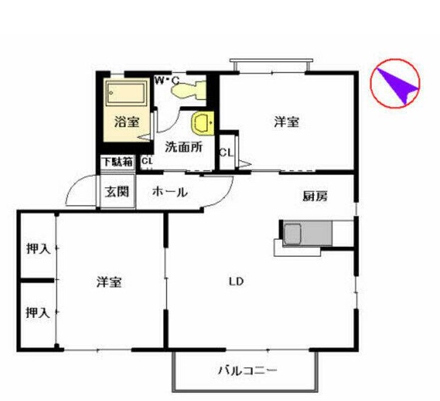 アンシェラ形貝の間取り