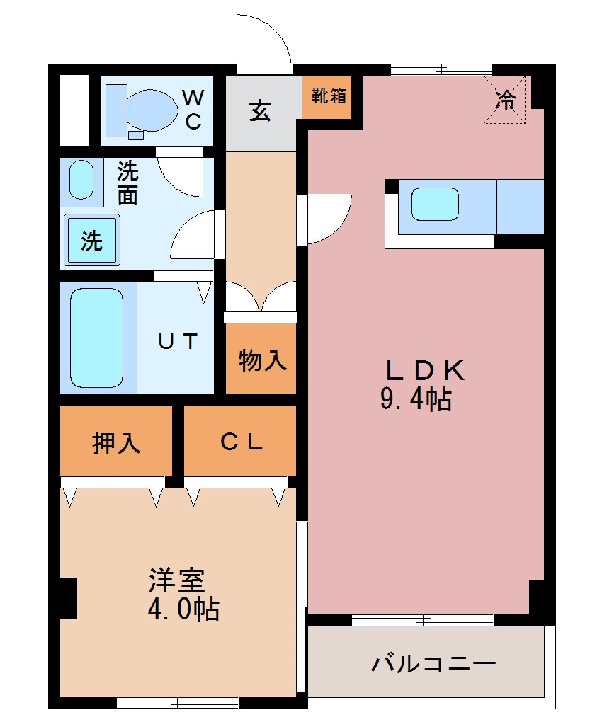 ラフォーレ1号館の間取り