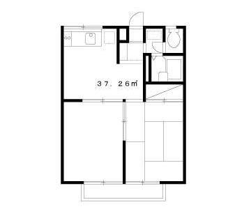 八王子市清川町のアパートの間取り