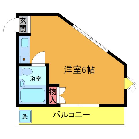 シャルーム幕張の間取り