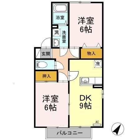 リビングタウン西浦Ａ・Ｂ・Ｃ・Ｄ・Ｅの間取り