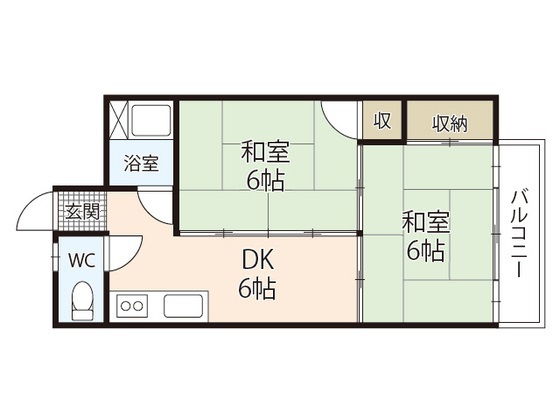 広島市中区舟入町のマンションの間取り