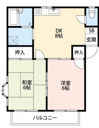 サンヴィレッジE棟の間取り