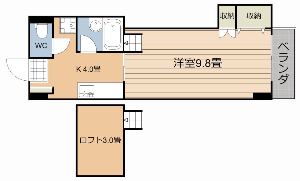 シャイニングハイツ唐湊の間取り