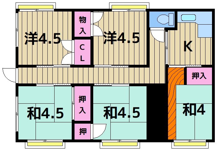 高田荘の間取り