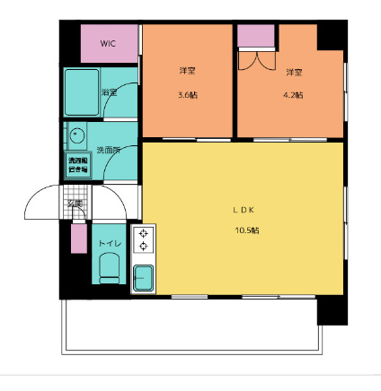 ルフォンプログレ押上EASTの間取り