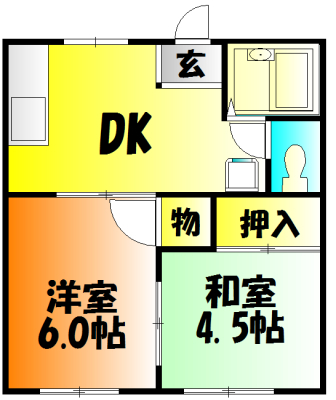 シャンテ赤松の間取り