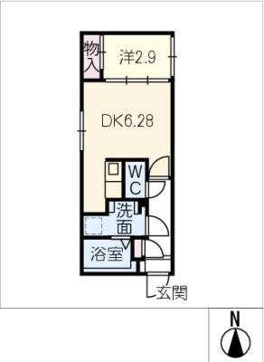 ｑｕａｄｏｒ　御器所NOIRの間取り