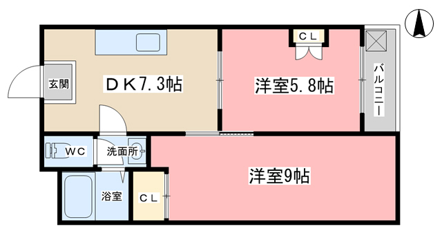 ラ・ぺリオ醍醐の間取り