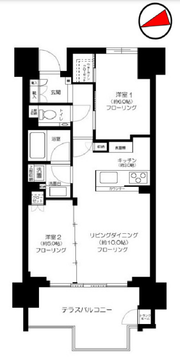 ハーバーテラス品川の間取り