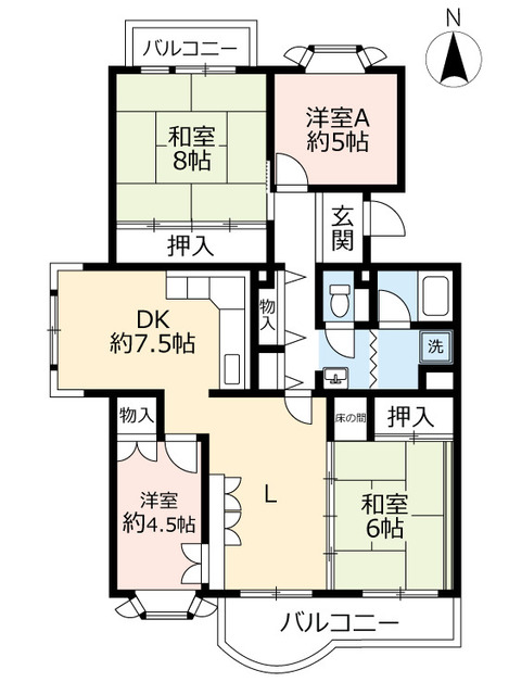 ＵＲ神宮東パークハイツの間取り