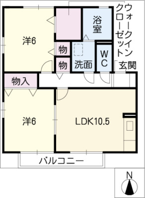 サンピュア池上台　Bの間取り