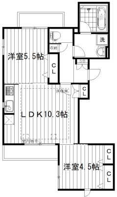 エスポワールＮＨの間取り