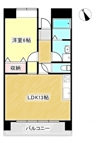 倉敷市青江のマンションの間取り