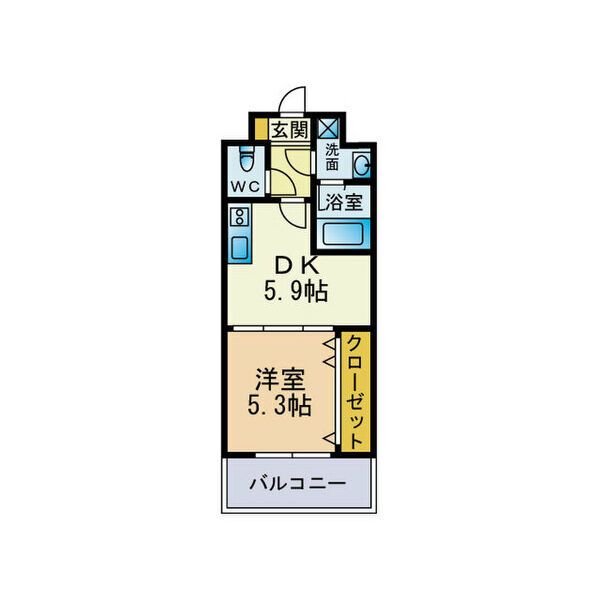 福岡市西区徳永北のマンションの間取り